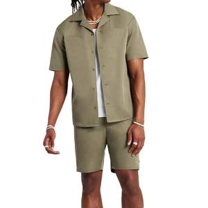 Venta al por mayor logotipo personalizado casual Primavera Verano hombres pantalones cortos y pantalones cortos conjunto último diseño de impresión pantalones cortos conjunto de alta calidad - Product Image 5