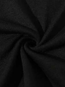 Bas évasé en polyester avec insert latéral rose et t-shirt avec logo personnalisé comprenant un cordon de serrage à la taille vêtements de rue décontractés - Product Image 5