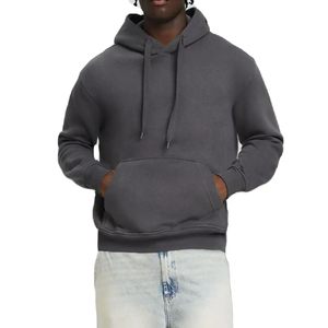 Sweat-shirts à capuche unisexes épais 340g avec logo brodé personnalisé, en polaire thermique, pour l'hiver, imprimé uni, toutes tailles - Product Image 6