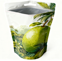 Pochette debout en feuille personnalisée avec fermeture éclair pour l'emballage alimentaire, sacs à collations, vente en gros, pochette réutilisable personnalisée imprimée