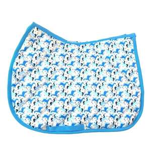 Almohadillas sublimadas ecológicas para SILLÍN de caballo, juego a juego con color personalizado y logotipo, diseño de pato de doma equina - Product Image 5