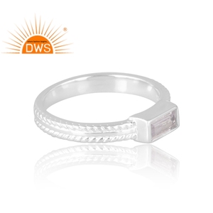 Nuevas llegadas 925 anillo de piedras preciosas Cz Natural de plata esterlina diseño personalizado joyería para mujer regalo para ella - Product Image 4