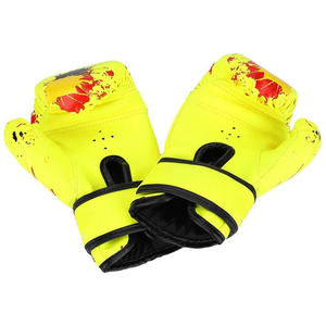 High Quality Leather Kick Boxing Gloves Adjustable <b>Wrist</b> <b>Strap</b> Custom Logo MMA Fighting Training Sparring Gloves - Product Image 3