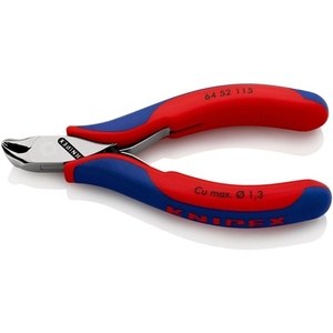กรรไกรตัดด้านหน้าอิเล็กทรอนิกส์ KNIPEX ความยาว 115 มม. รูปทรง 5 แบบ ไม่มีกระจกเงา ด้ามจับหลายส่วนสำหรับกรรไกรตัดกระดาษ - Product Image 1