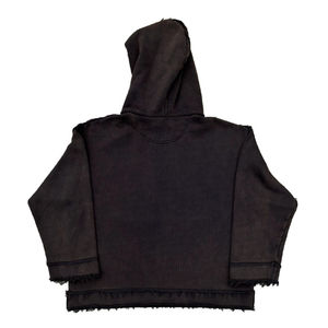 Sweat-shirt personnalisé en molleton français 400 g/m², polyester/coton, ourlet brut, respirant, séchage rapide, style streetwear pour l'hiver, impression numérique - Product Image 2