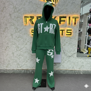 Survêtement unisexe en polaire écologique de qualité supérieure avec logo personnalisé, taille élastique, style unique, nouveau design - Product Image 1