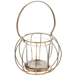 Lanterne moderne en fil métallique Collection Antique Lanterne antique Couleur cuivre doré Décoration éclair à bon prix 2024 - Product Image 3