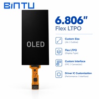 Écran OLED LTPO flexible personnalisé de 6,806 pouces pour contrôleur portable industriel, interface d'équipement intelligent et affichage embarqué