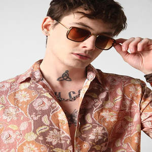 เสื้อเชิ้ตแขนยาวคอปกตั้งแบบลำลองสำหรับผู้ชายชุดสำนักงานแบบเป็นทางการทำจากผ้าฝ้าย - Product Image 2