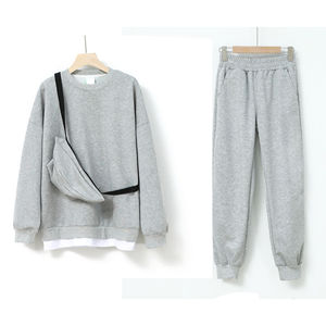 Conjunto Deportivo de 2 Piezas para Hombre, Invierno, Azul Claro, con Capucha, Transpirable, Cintura Elástica, Sudadera y Pantalones Jogger, 100% Algodón, Casual - Product Image 6