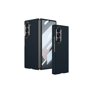 Coque arrière fine Netzy pour Samsung Galaxy Z Fold 6, texture fibre de carbone, protection de l'appareil photo, étui de téléphone portable pour Plus - Product Image 1