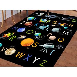 Alfombra del Alfabeto: Decoración Educativa para Cuarto de Juegos Infantil, Alfombra Delgada de Tela No Tejida - Product Image 2