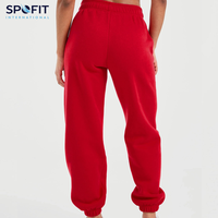 Haute qualité hiver plat avant personnaliser Fit Joggers pour femmes poches taille haute entraînement Yoga course pantalons de survêtement pantalon de salon