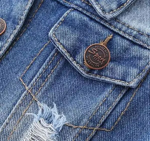 OEM hombres Vintage Puffer chaleco botón transpirable cuero tela superior Casual parte delantera trasera diseño mejores precios para invierno verano uso - Product Image 3