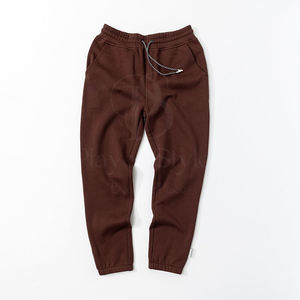 Pantalons de survêtement pour hommes de haute qualité Logo personnalisé coton Streetwear pantalons de survêtement poches décontracté motif droit léger plat uni - Product Image 1