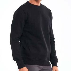 Sudadera básica en blanco con cuello redondo de lana de algodón 2025 para hombre, novedad de 100% - Product Image 4