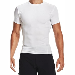 Mayorista Fabricante Mangas Cortas Hombres Gimnasio Desgaste Compresión Camiseta Pullover Estilo Sólido Elástico OEM Servicio Activewear - Product Image 1