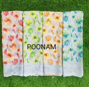 Saree en soie meilleure qualité tissu doux Style moderne imprimé Saree avec chemisier fête de mariage en apesanteur - Product Image 4