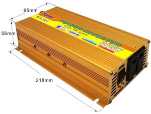 Inversor de Corriente <span class=keywords><strong>Santer</strong></span> de 2000 Vatios, de CC 24V a CA 220V 50hz, Onda Sinusoidal Modificada, USB, Golden Power - Product Image 6