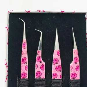 แหนบถอนขนตาปลายแหลมทำจากสแตนเลสพร้อมกล่องใส่การ์ดแบบยั่งยืนฉลากส่วนตัว - Product Image 2