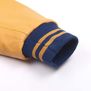 Vestes de baseball pour hommes grande taille, personnalisées, style varsity, coupe-vent, en coton uni, vêtements de rue longs - Product Image 3