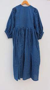 Vestido Midi de verano informal con lunares, estampado de bloque largo Floral, cuello profundo, cierre de cuerda, silueta suelta, cintura Natural - Product Image 6