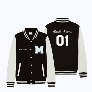 Unisex Vintage <b>Retro</b> Baseball Cropped Varsity <b>Jacket</b> for Men Stand Custom LOGO Letterman Chenille Embroidery Patch Men's - Product Image 4