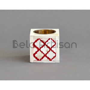 Quemador de incienso Bakhoor de resina decorativa árabe y madera de Bela Artisan para uso aromático con incrustaciones de fregona de Ramadán-Eid - Product Image 3
