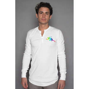 Camisa Informal de Manga Larga Rainbow para Hombre, Transpirable, de Popelina, para Correr - Product Image 1