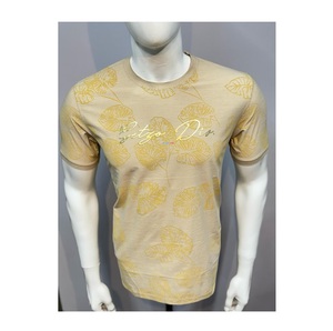 Camiseta básica de color sólido para hombre, tela suave, ajuste informal para uso diario, calidad de exportación para ropa de salón en capas en India - Product Image 1