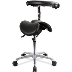 เก้าอี้ทรงอานคู่พร้อมดีไซน์ที่วางแขนที่ได้รับสิทธิบัตร - Product Image 1