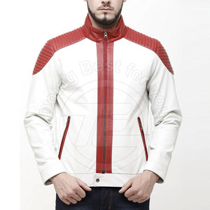 Best-seller Qualité supérieure Impression de logo personnalisé Vêtements d'hiver Veste en cuir pour homme à vendre - Product Image 1