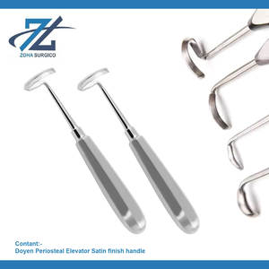 Doyen Haute Qualité 165mm Instruments Chirurgicaux Dentaires Côté Gauche Ascenseur Périosté Finition Satinée Ascenseur Costal En Acier Inoxydable - Product Image 2