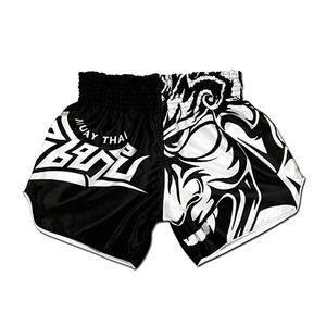 Usine Muay Thai Shorts En Gros Stretchy Fight MMA Kick Boxing Muay Thai Arts Martiaux Fight Shorts Plus La Taille Muay Thai Shorts - Product Image 2