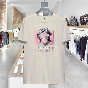 Alta calidad 2022 hombres camiseta de gran tamaño hombres diseñadores camisas hombres marca camiseta mercerizado algodón Panda camisa - Product Image 5