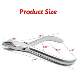 Alicates Dentales de Triple Punta de Acero Inoxidable para Ortodoncia, Eléctricos, con Agarre Ergonómico de Tres Puntas, de SurgiRight Instruments - Product Image 6