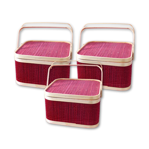 กระเช้าของขวัญไม้ไผ่ขายดี: การผสมผสานที่ลงตัวของเสน่ห์แบบชนบทและความสง่างามทันสมัยที่มีคุณภาพสูง - Product Image 1