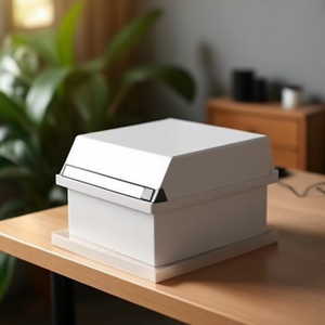 HAN DIN A4 Landscape Card Index <b>Box</b> 1,300 Cards Capacity 36.5 X 24.2 X 33 cm <b>Polystyrene</b> Light Grey with 2 Support Plates - Product Image 3