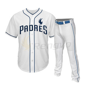Conjuntos de uniformes de béisbol de poliéster 100% de diseño personalizado de fábrica OEM, ropa deportiva transpirable de secado rápido de alta calidad - Product Image 4