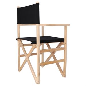 Sedia da Regista WELL HOME in Legno di Faggio con Finitura a Olio e Tela Nera 51x46x86 cm - Product Image 6