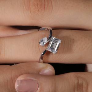 1.11 CT Sparkling Lab สำหรับผู้หญิงมีสีทอง14K และ18K สั่งซื้อเป็นจำนวนมาก - Product Image 4