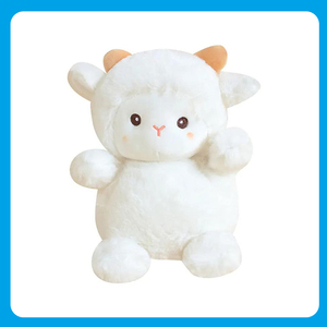 2024 meilleure vente personnalisé en gros doux en peluche agneau jouet mouton en peluche avec PP coton remplissage cadeau pour enfants Promotion - Product Image 2