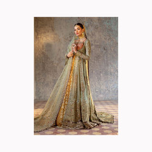 Nouveautés Lehenga Semi-Cousu En Pure Viscose Avec Tissage & Broderie à vendre - Product Image 2