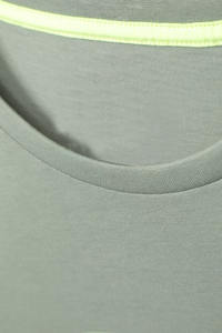 เสื้อยืดคอกลมผ้าไหมสีฟ้าสำหรับผู้ชายพิมพ์ลายแบบกำหนดเองระบายอากาศขนาดพลัสไซส์ทรงหลวมไซส์อเมริกัน - Product Image 6