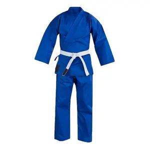 Прямая Заводская Высококачественная индивидуальная синяя форма Карате/Пользовательский синий костюм карате Gi