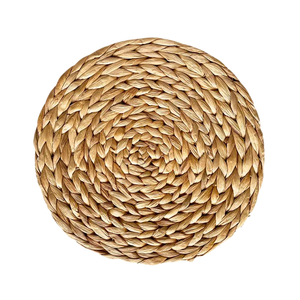 Artisan <b>WOVEN</b> WATER HYACINTH <b>PLACEMATS</b> COASTERS Enhance Your Dining Experience with Handcrafted Natural Table Decor - Product Image 1