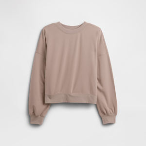 High Quality Customized Oversize <b>Women's</b> <b>Sweatshirt</b> Drop-Shoulder trendy Bow Style with Crewneck and <b>Long</b> Sleeves <b>for</b> Winter - Product Image 2