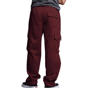 Pantalones de hombre personalizados de cintura media para gimnasio, pantalones Cargo deportivos, pantalones de chándal de algodón, Pantalones rectos de entrenamiento para hombre - Product Image 3