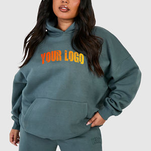 Nouveau design personnalisé, sweat à capuche court pour femme, de haute qualité, décontracté, hiver, impression personnalisée, tissu polaire, coupe-vent, respirant - Product Image 1