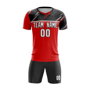 Kit de camisetas de fútbol personalizable Malla de secado rápido Tela transpirable Impresión sublimada Jóvenes y adultos Servicio y entrega rápida del OEM - Product Image 2